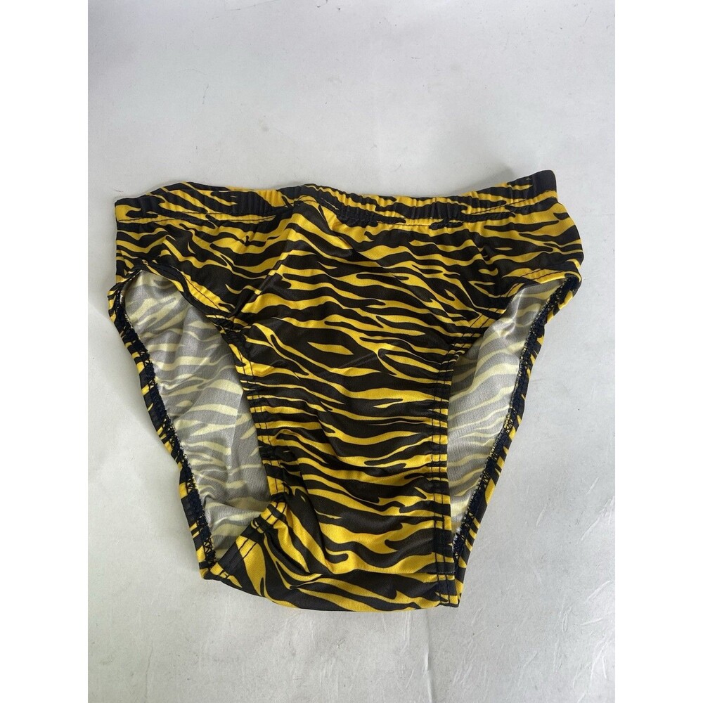 VTG Picopi Mens Size S Low Rise Polyester Fashion Print Brief Underwear 1 Piece